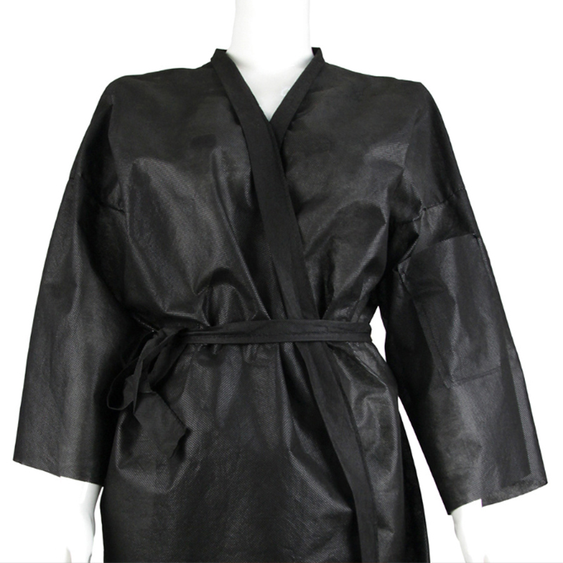 Black-Lahlwa-Nonwoven-Kimono-Robe-For-Salon-Spa-Coat01